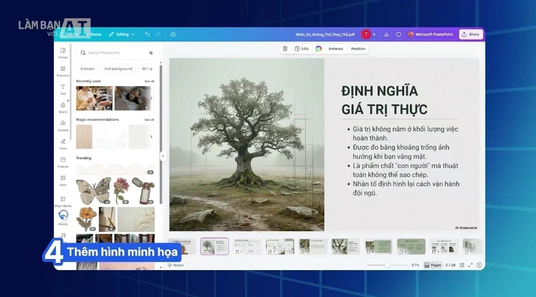 Cách Tạo Slide Chuyên Nghiệp Với NotebookLM, Gemini Và Canva