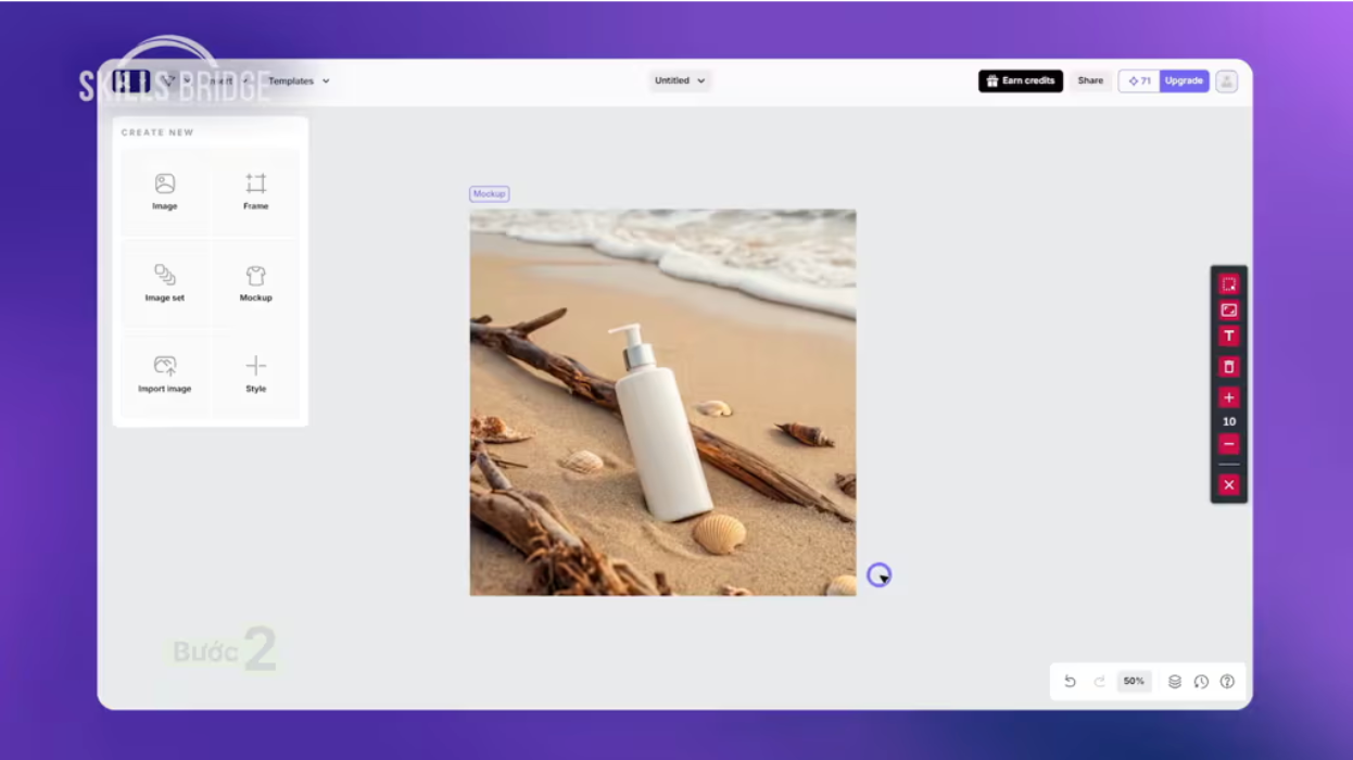 AI Recraft tạo ảnh mock-up theo mô tả