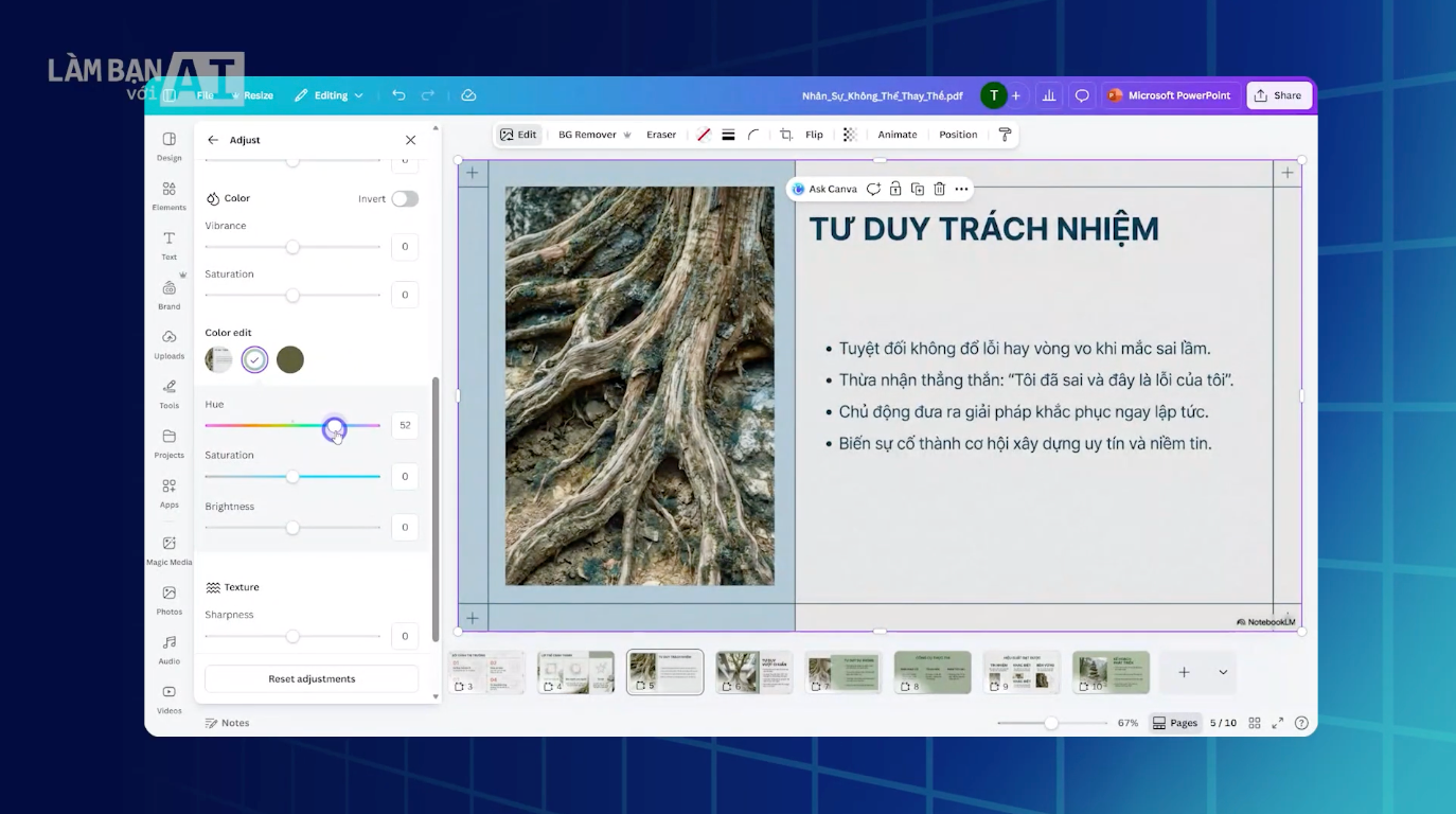 Nghiên cứu chuyên sâu với tính năng “Deep Research” tại ChatGPT Điều chỉnh màu chủ đề trên Canva