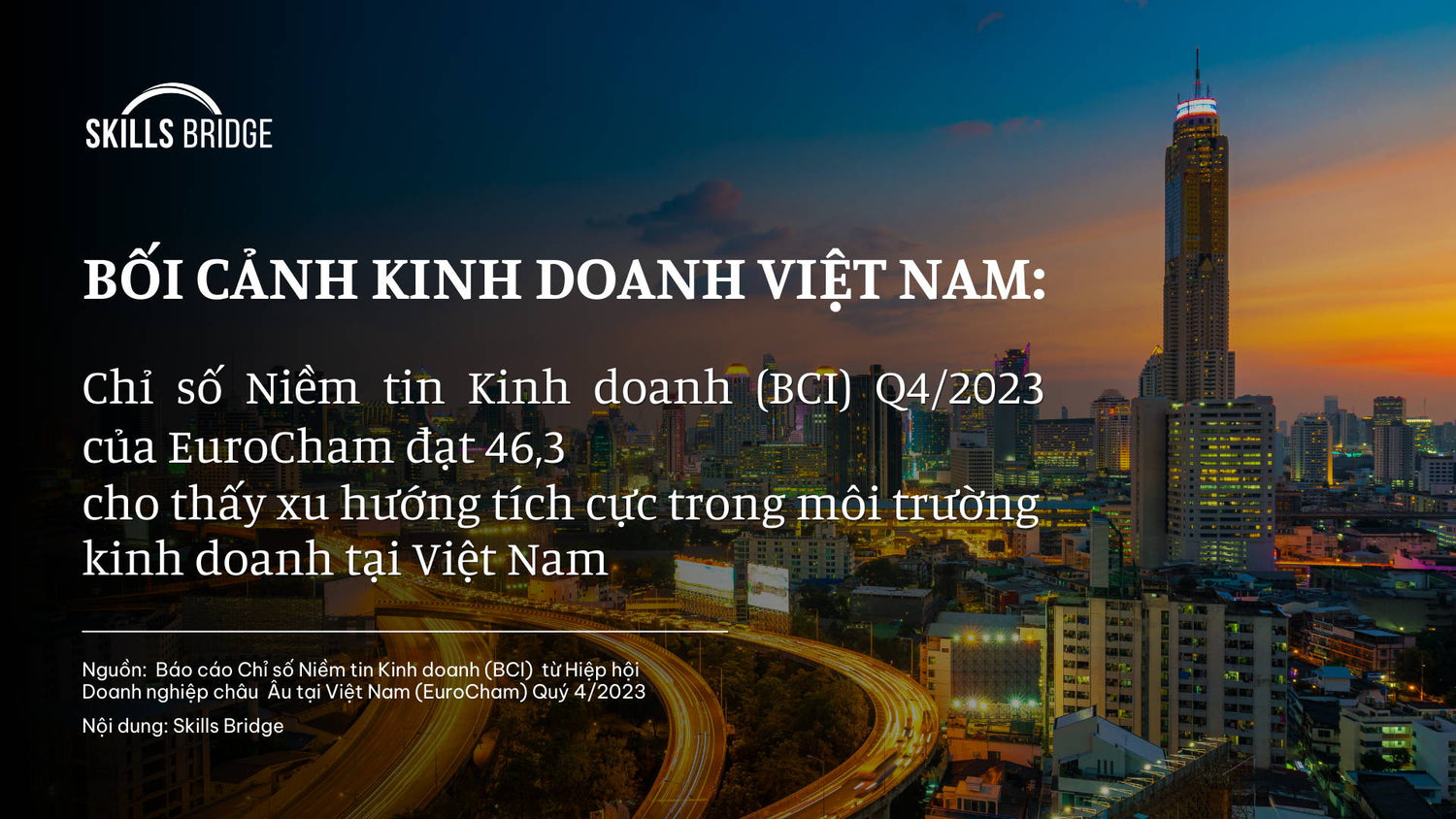 Chỉ Số Niềm Tin Kinh Doanh (BCI) Q4/2023 Của Eurocham Đạt 46,3 | Skills Bridge