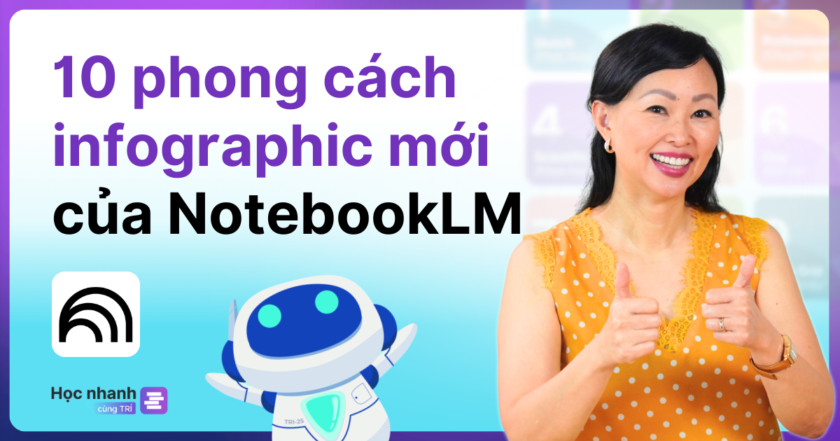 Cập Nhật Mới: 10 Phong Cách Infographic Tùy Chỉnh Với NotebookLM