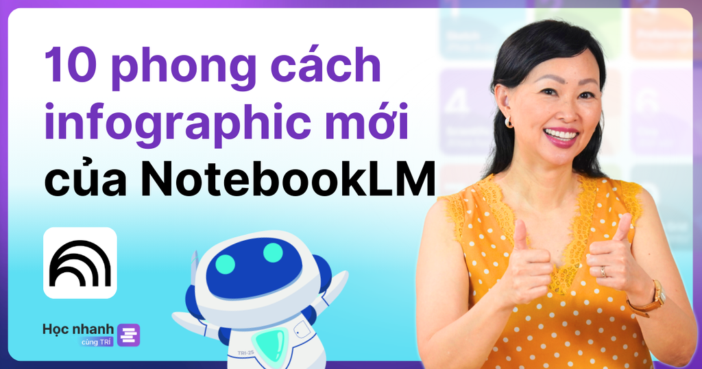 Cập Nhật Mới: 10 Phong Cách Infographic Tùy Chỉnh Với NotebookLM