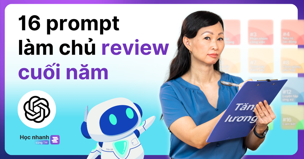 16 Prompt ChatGPT Giúp Bạn Làm Chủ Buổi Review Cuối Năm