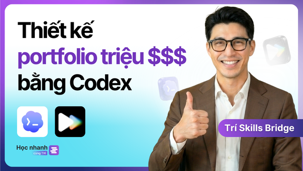 Thiết Kế Portfolio Xịn Bằng Codex (Từ A Đến Z)
