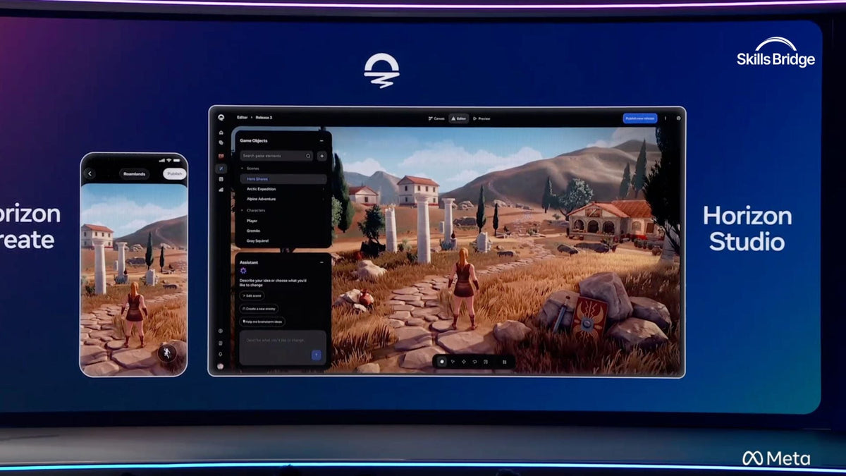 Meta mở công cụ AI tạo game cho Horizon trên di động và web