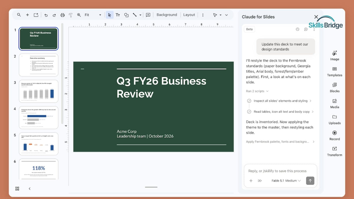 Anthropic đưa Claude vào Google Docs, Sheets và Slides