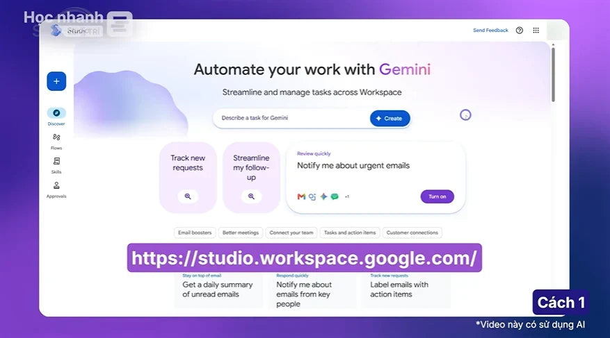 Cách tự động tạo biên bản họp chuẩn bằng Gemini Skills trong Google Docs