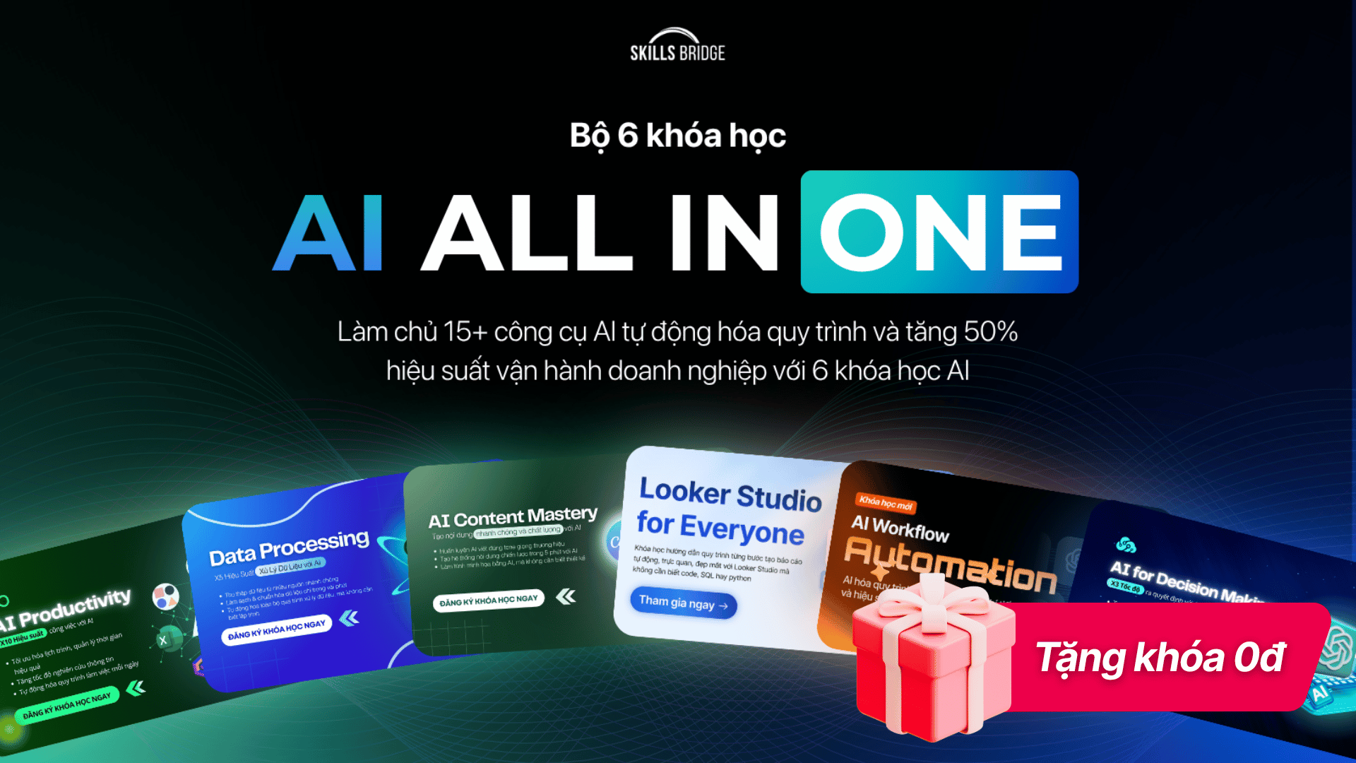 AI ALL IN ONE - Bộ 6 khóa học AI