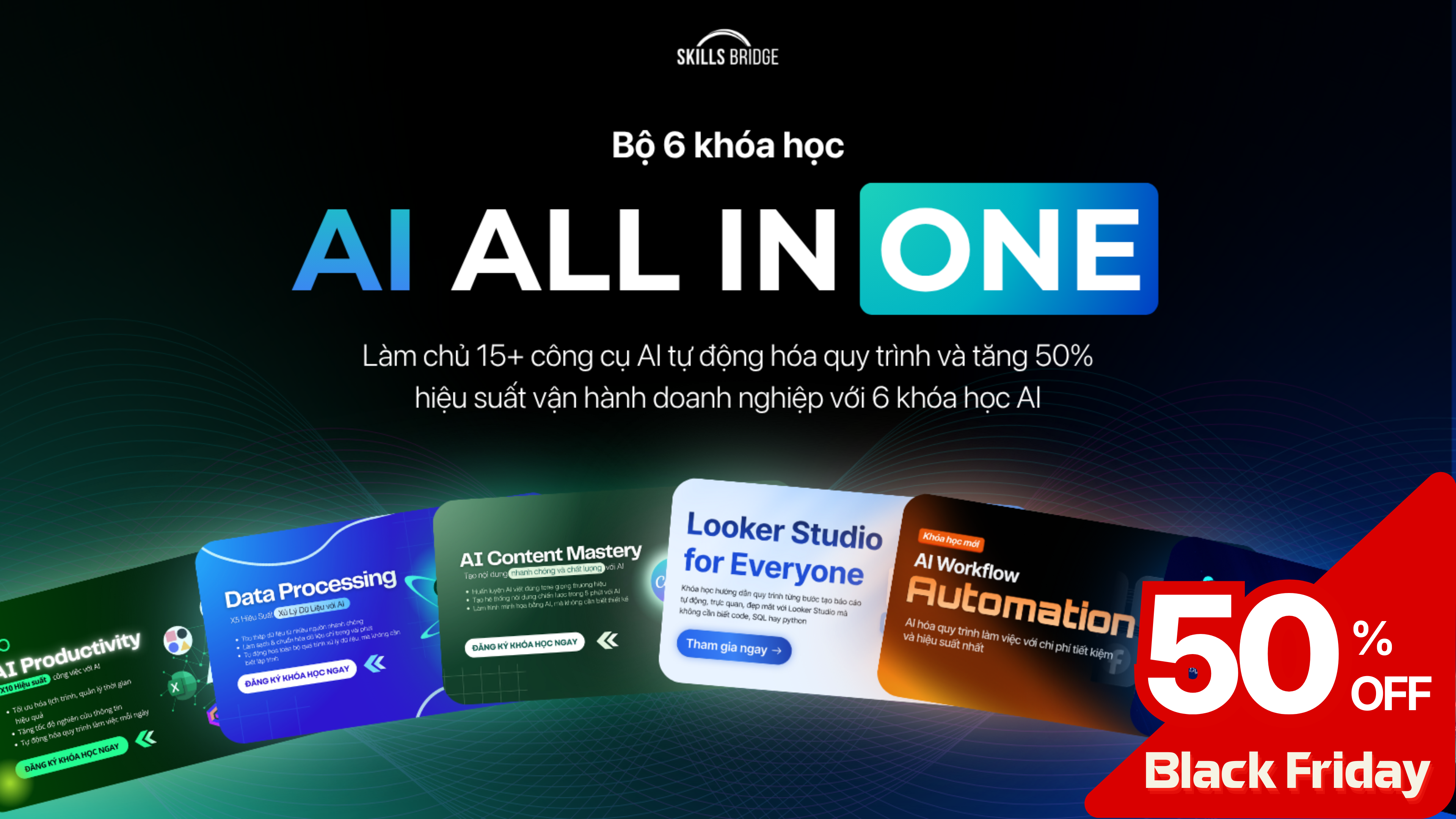 AI ALL IN ONE - Bộ 6 khóa học AI
