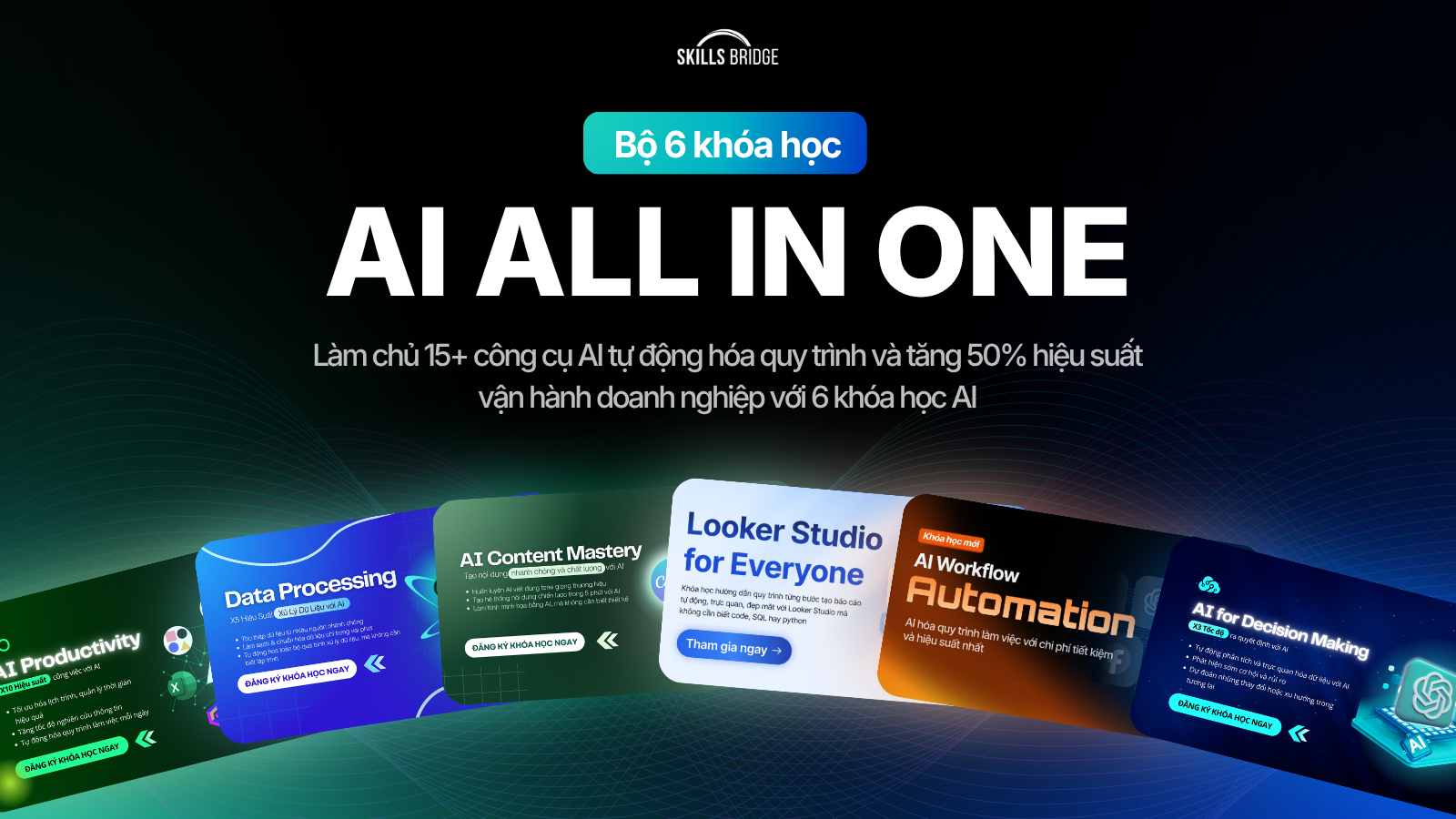 AI ALL IN ONE - Bộ 6 khóa học AI