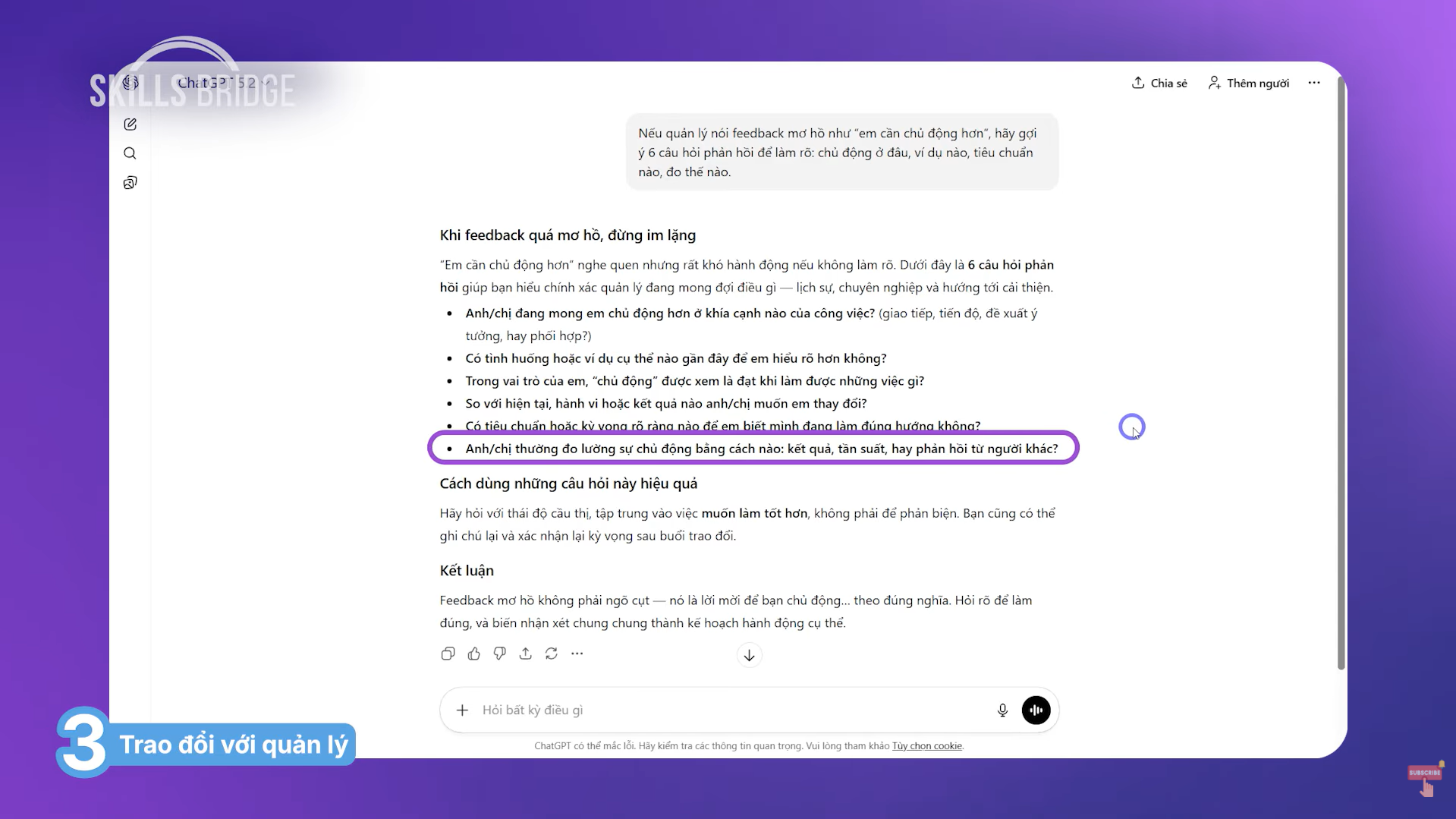 Nghiên cứu chuyên sâu với tính năng “Deep Research” tại ChatGPT