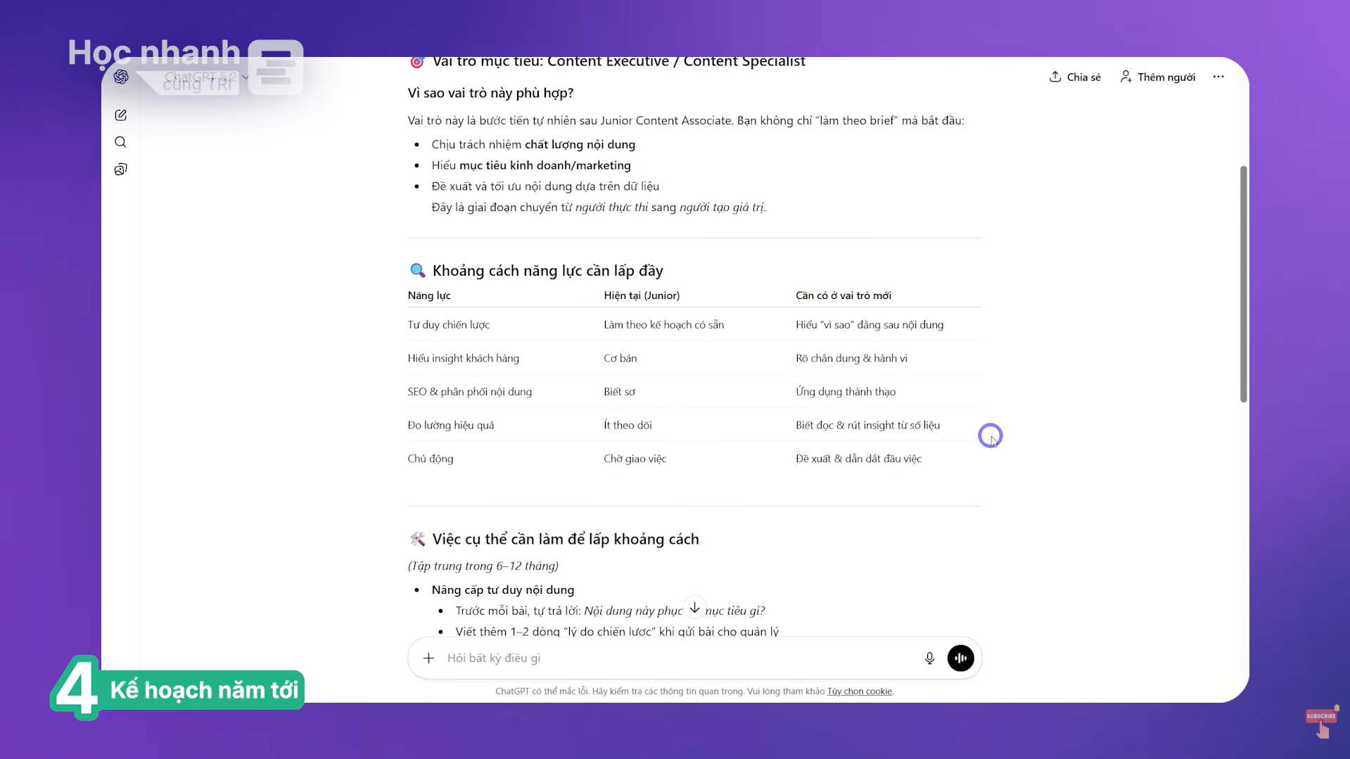 Nghiên cứu chuyên sâu với tính năng “Deep Research” tại ChatGPT