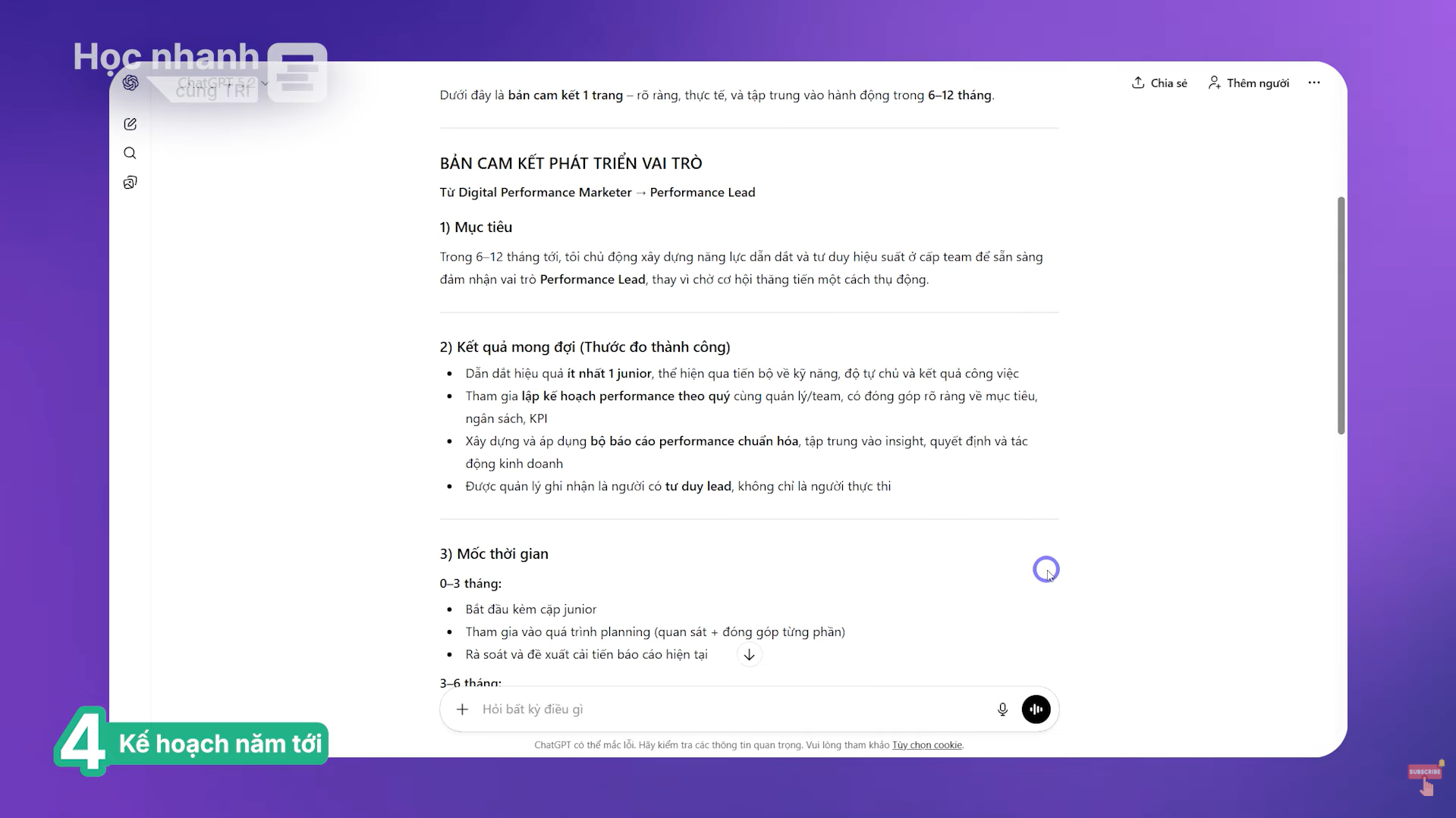 Nghiên cứu chuyên sâu với tính năng “Deep Research” tại ChatGPT