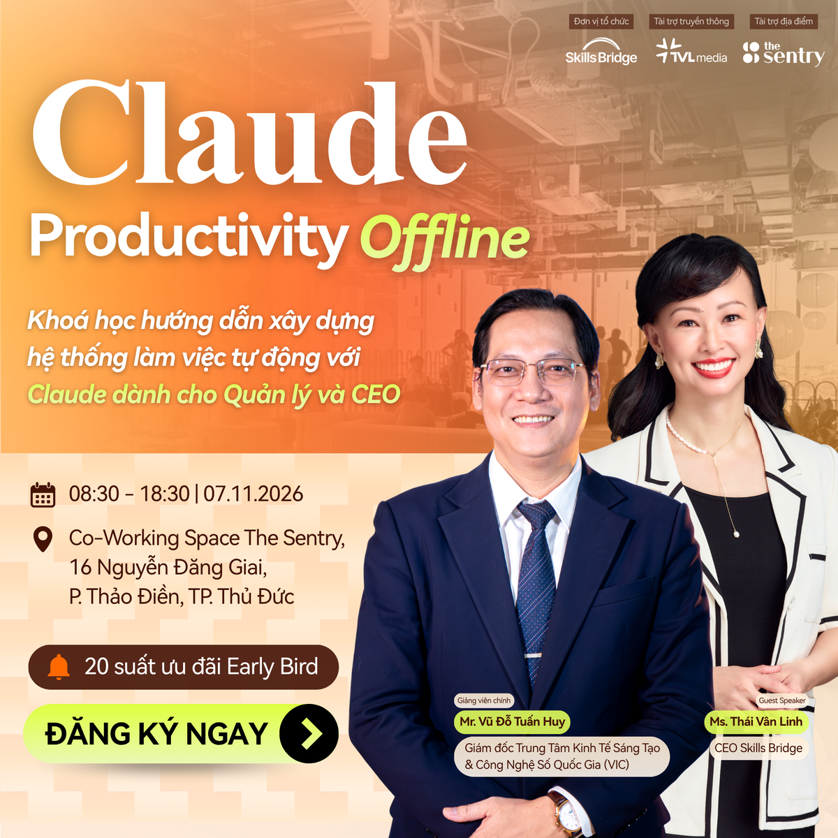 [07.11.2026] Claude Productivity Offline: Xây hệ thống Claude trên chính công việc thật từ bạn