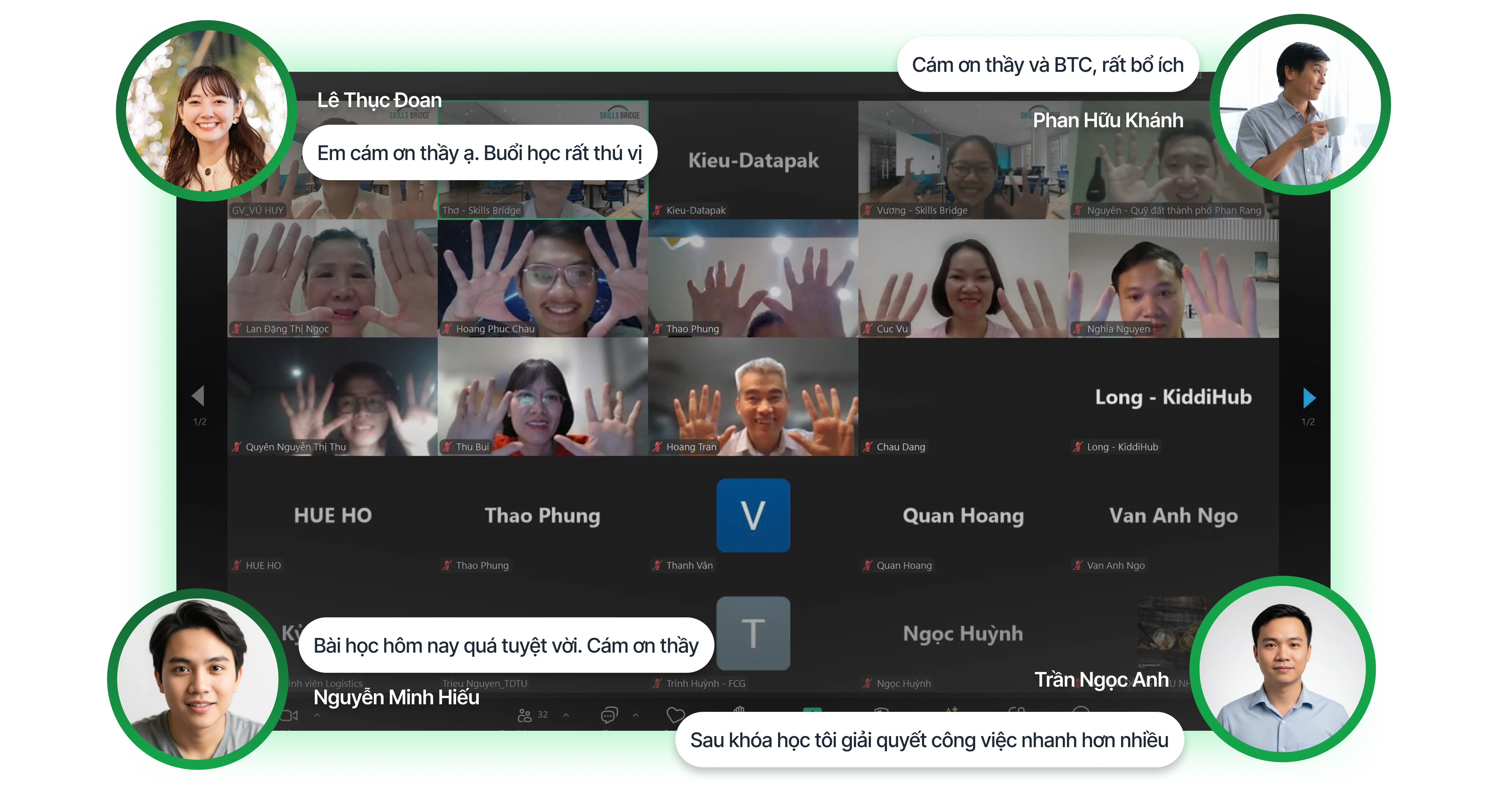 Feedback học viên AI Productivity: bài học thú vị, bổ ích, giúp giải quyết công việc nhanh hơn