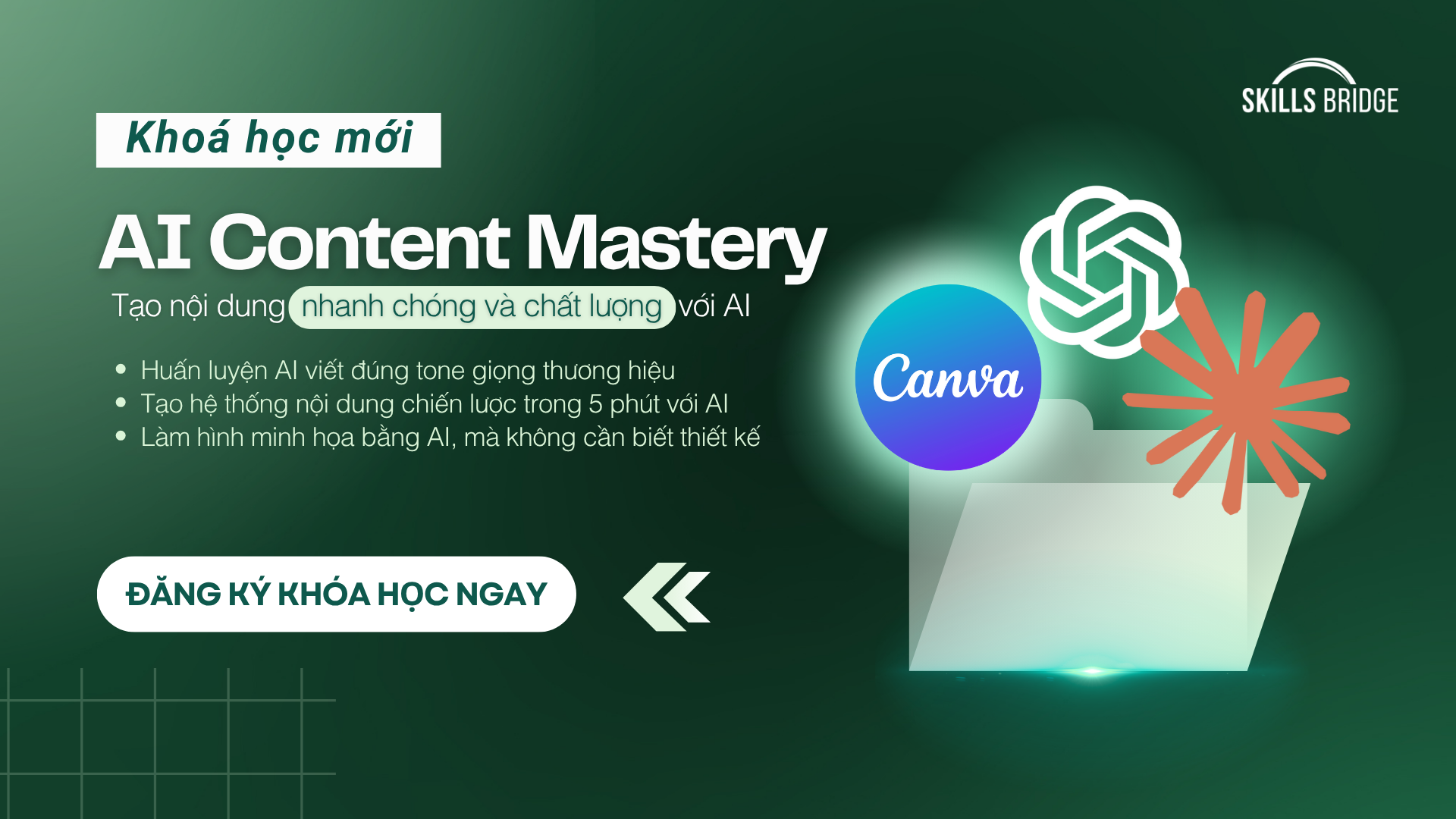 AI Foundation: Combo 2 khoá AI Content Mastery + Data Processing