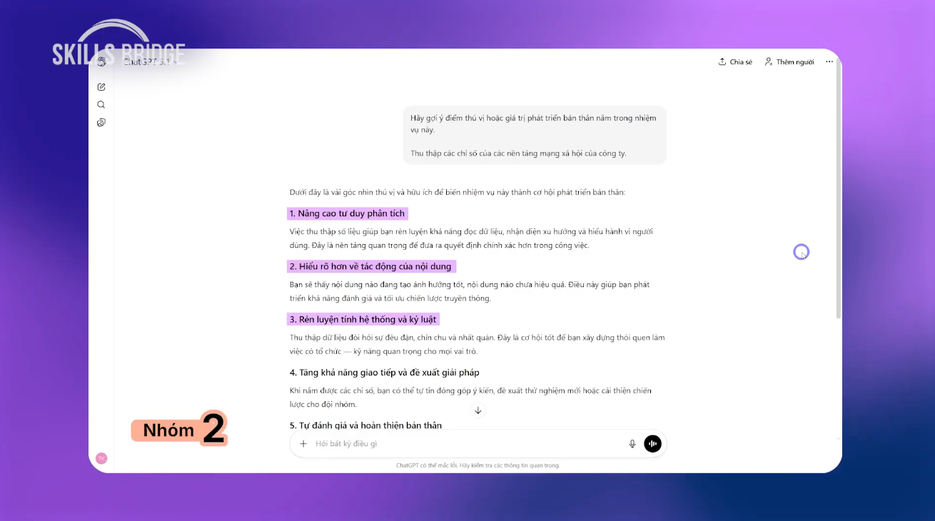 Nghiên cứu chuyên sâu với tính năng “Deep Research” tại ChatGPT
