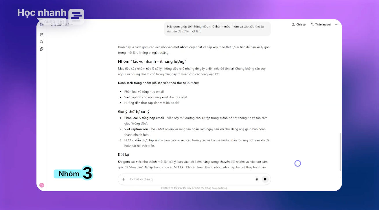 Nghiên cứu chuyên sâu với tính năng “Deep Research” tại ChatGPT