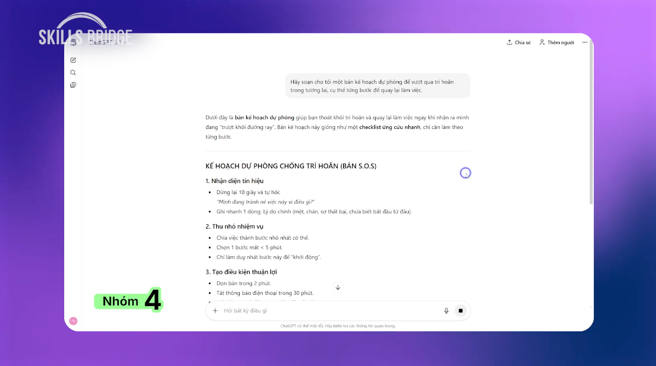 Nghiên cứu chuyên sâu với tính năng “Deep Research” tại ChatGPT